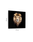 Quadro in vetro Leone