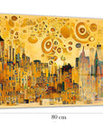 Quadro in vetro città dorata