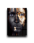 Quadro in vetro Golden Black