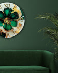 Orologio Fiore Verde