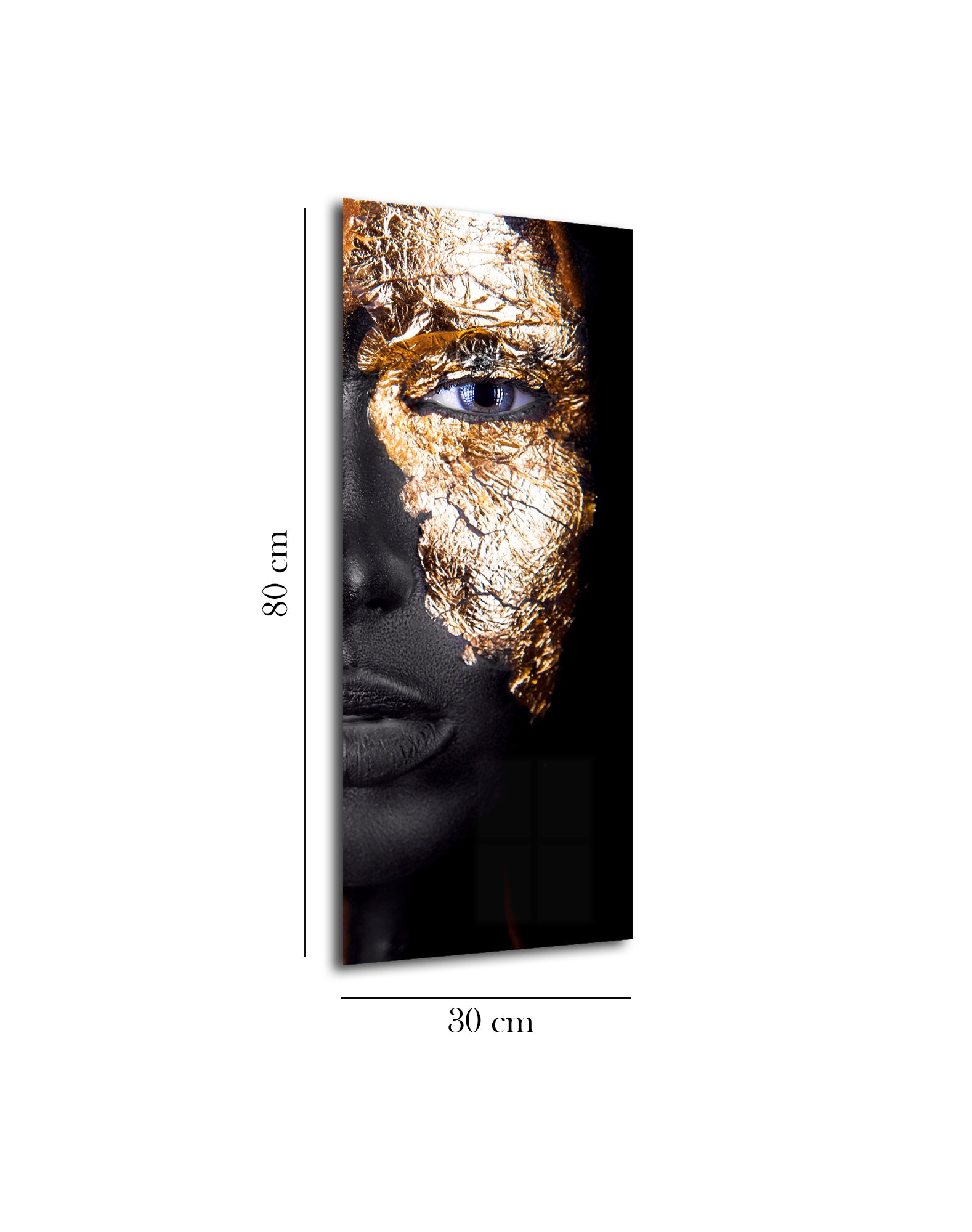 Golden Black glass picture