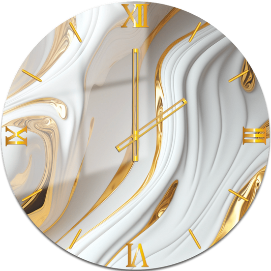 White and Marbled Gold Watch